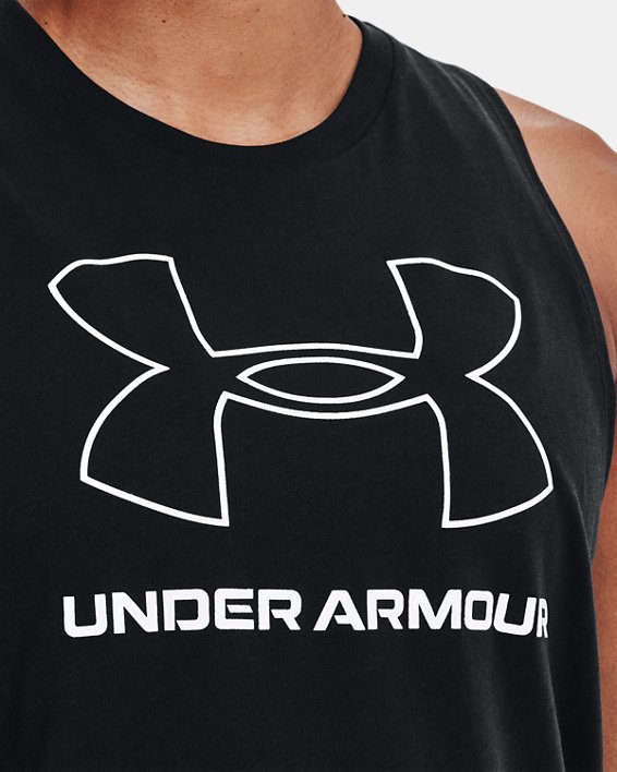 Women's UA Sportstyle Logo Tank, Black, pdpMainDesktop image number 3